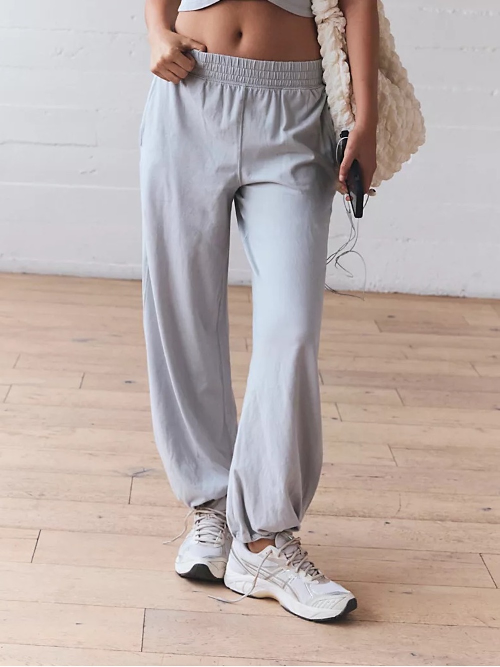 Free People Movement Hot Shot Crossover Set PANTS ONLY Grey Size Small